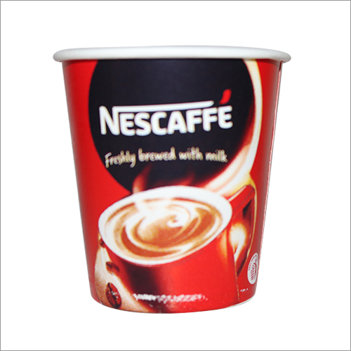 130 ML Red Black Nescafe Disposable Paper Cup