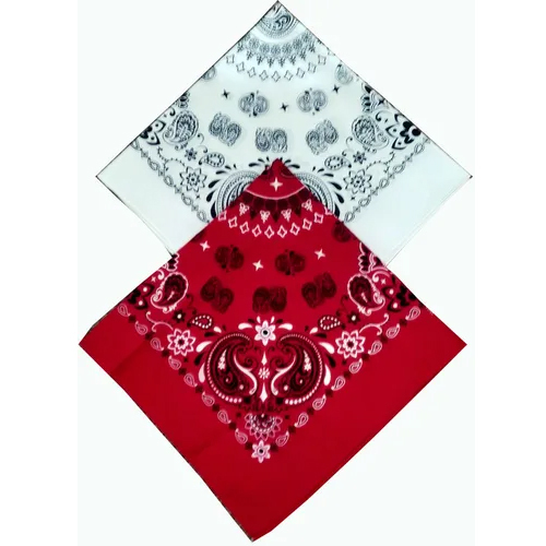 Cotton Printed Square Bandana