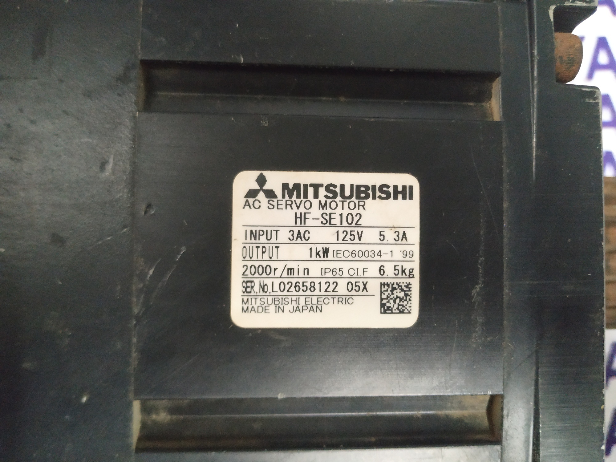 MITSUBISHI SERVO MOTOR HF-SE102