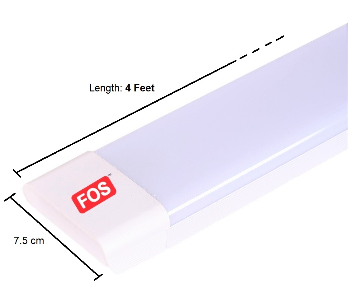 FOS LED Tubelight 54-Watt, 5940 LUMENS (4-Feet, 6500k - 4000k - 2700k)