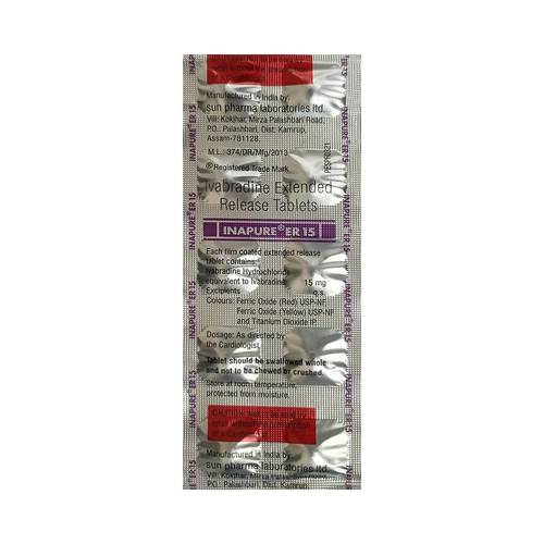 INAPURE ER 15 TABLET (IVABRADINE)