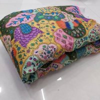 Pure Silk Jari Embroidery And Printed Work Fabric