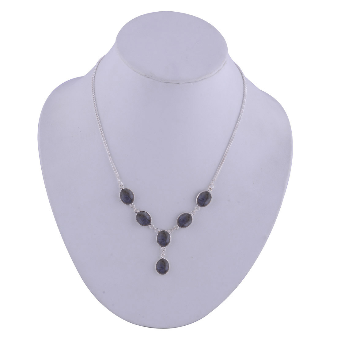 Tiger Eye Natural Gemstone 925 Sterling Solid Silver Oval Cabochon Stone Handmade Necklace