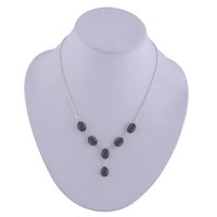 Tiger Eye Natural Gemstone 925 Sterling Solid Silver Oval Cabochon Stone Handmade Necklace