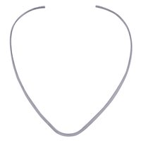 Plain 925 Sterling Solid Silver Necklace