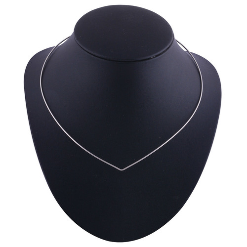 Plain 925 Sterling Solid Silver Necklace