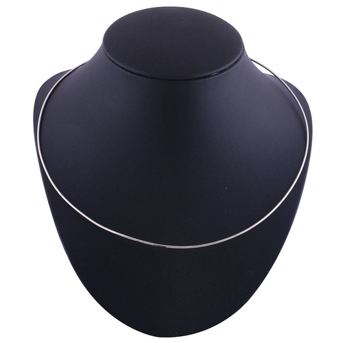 Plain 925 Sterling Solid Silver Necklace