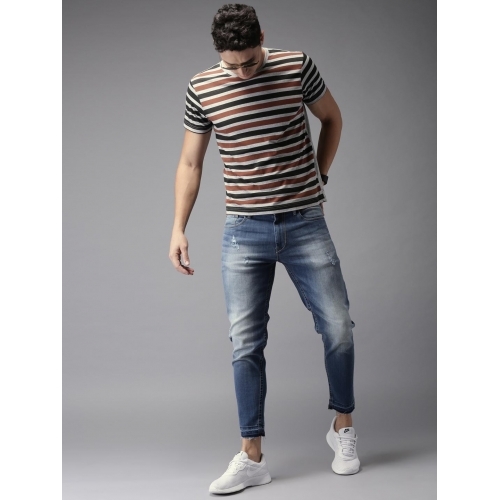 Ankle Length Branded Denim Jeans 