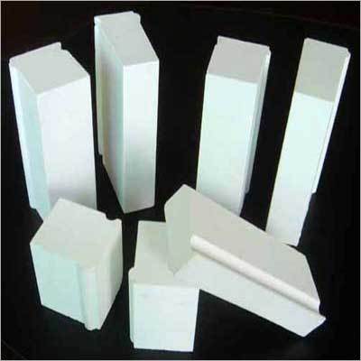 Alumina Bricks - 12x4 Inches, Off White, Solid Texture | High Strength, Fire and Heat Resistance, Suitable for Floor and Partition Walls