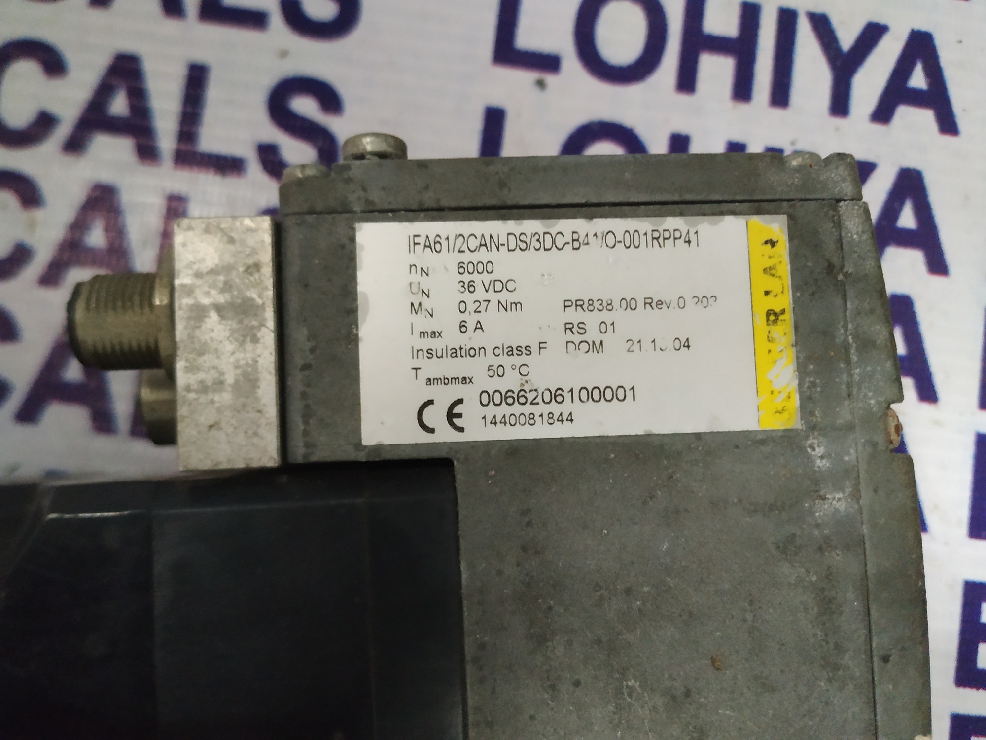 BERGER LAHR SERVO MOTOR IFA61/2CAN-DS/3DC-B41/0-001RPP41