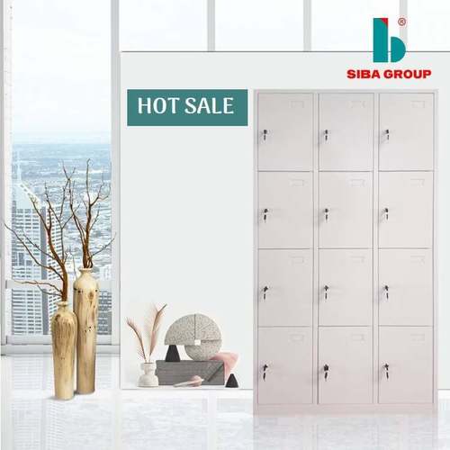 Hot Sale Metal Cabinet Supplier Customized Oem Gym Office 12 Door Staff Clothing Shoe Cabinet Locker Length: 900 Millimeter (Mm)