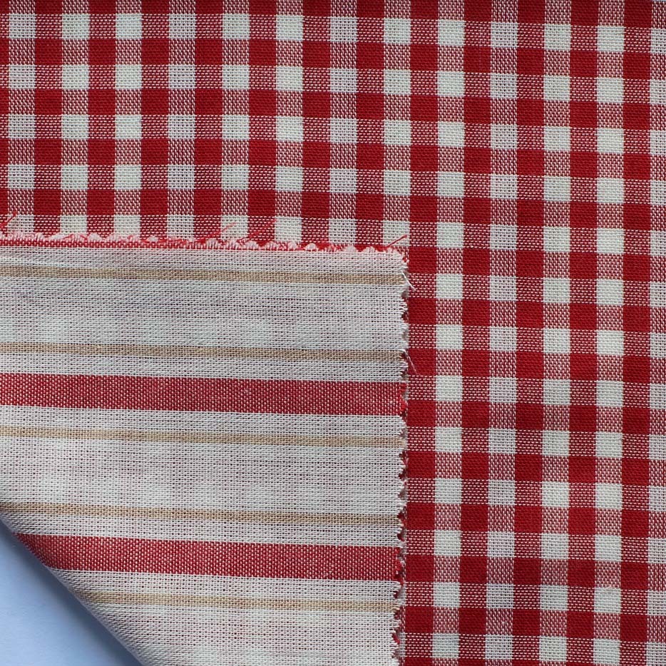 Organic Cotton Yarn Dyed Double Cloth Plain Fabric