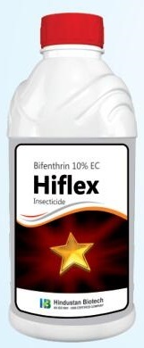 Hiflex Systemic Insecticide - 10% EC Bifenthrin Solution | Bottle Packaging, Spray Application, Controls Insect Pests in Crops, 2-Year Shelf Life