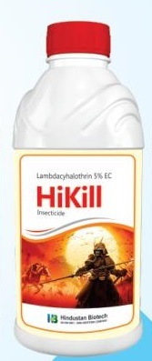 Bio Systemic Insecticide - Lambda-Cyhalothrin 5% EC | Bottle Packaging 24 Months Shelf Life Effective Pest Control in Crops
