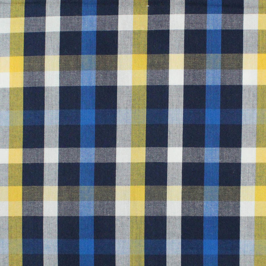 Custom Organic Cotton Fabric Yarn Dyed Checked fabric