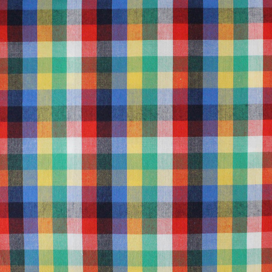 Custom Organic Cotton Fabric Yarn Dyed Checked fabric