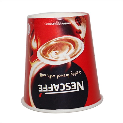 130 ML Red Black Nescafe Disposable Paper Cup