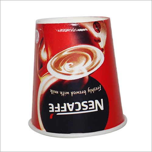 130 ML Red Black Nescafe Disposable Paper Cup