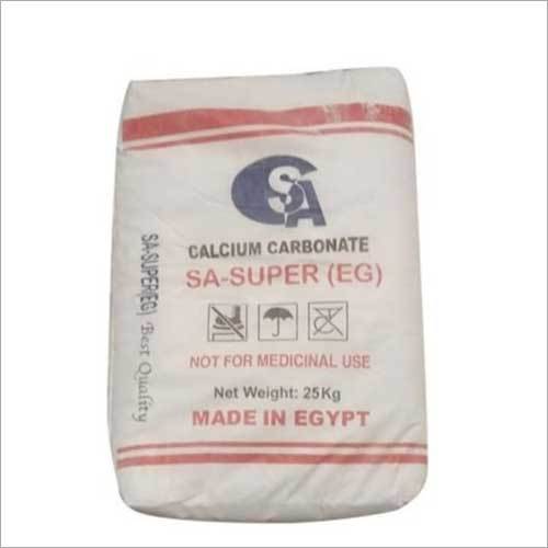 25 Kg Egypt Calcium Carbonate Application: Plastic