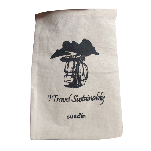 155 Gsm Cotton Drawstring Printed Bag Size: 10X12 To 18X20 Inches.