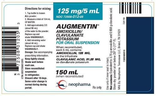 Amoxicillin and Clavulanate  Potassium for Oral Suspension