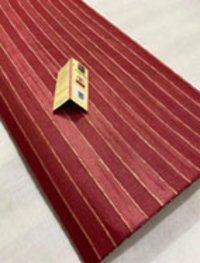 Pure Tussar Silk Striped Woven Running Fabric