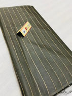 Pure Tussar Silk Striped Woven Running Fabric