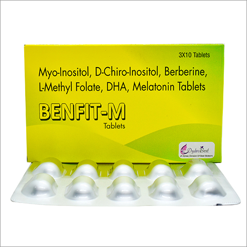 Myo-Inositol D-Chiro- Inositol Berberine L-Methyle Folate DHA Melatonin Tablets