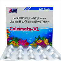 Coral Calcium L-Methyle Folate Vitamin B6 And Cholecalciferol Tablets