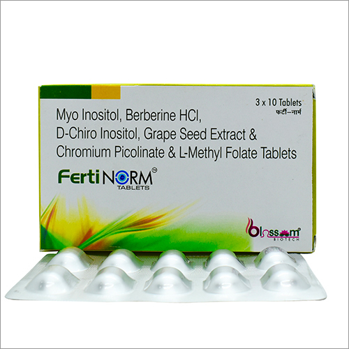 Myo Inositol Berberine HCl D-Chiro Inositol Grape Seed Extract And Chromium Picolinate And L-Methyle Folate Tablets