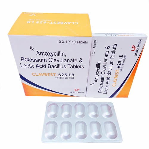 Amoxycillin,Potassium Clavulanate & Lactic Acid Bacillus Tablets General Medicines