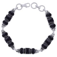 Amethyst/rainbow/garnet Natural Gemstone 925 Sterling Solid Silver Oval/square Cabochon Handmade Bracelet