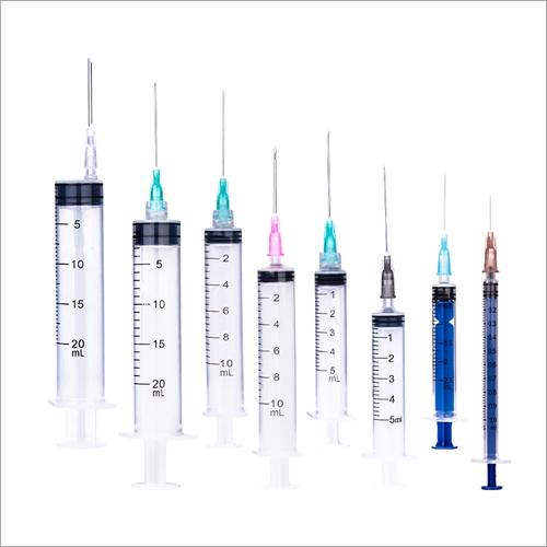 Medical Disposable Syringe - Polypropylene, 1ml - 50ml Capacity, Luer Lock Tip, Ethylene Oxide Sterilized, Transparent - Individually Packaged