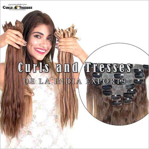 Ladies Seamless Clip On Hair Extension