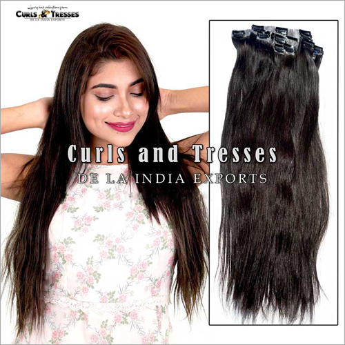Natural Hair Seamless Clip On Extensions