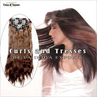 Brown Seamless Clip On Hair Extension