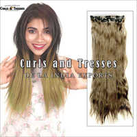 Blonde Seamless Clip On Hair Extension