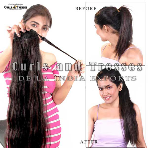 Natural Ponytail Hair Extensions at Best Price in Kolkata | Curls And  Tresses