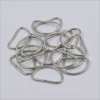 D Ring - Brass, Mild Steel, Stainless Steel & Aluminium, All Sizes, Silver Color, Oval Shape | 1 kg Polythene Packet