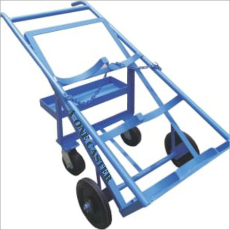 Cylinder Trolley 4 Wheel With Tools Tray 