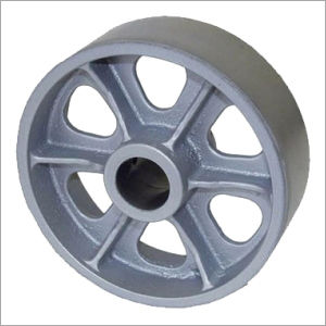 Silver Cast Iron Wheel