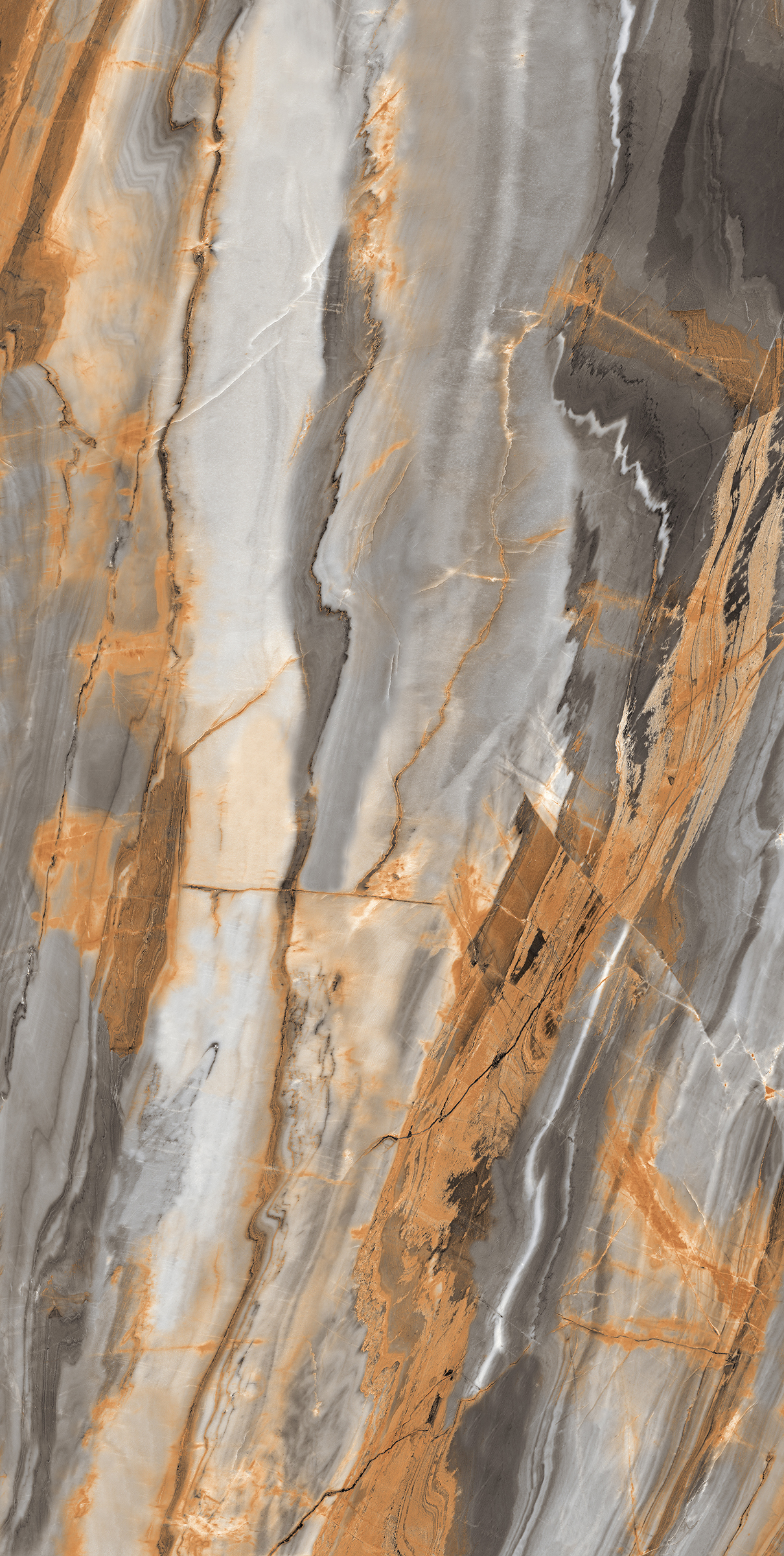Endo Dark Grey 800x1600mm High Glossy Porcelain Tile