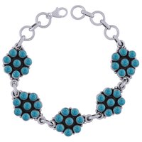 Rainbow Natural Gemstone 925 Sterling Solid Silver Round Cabochon Handmade Bracelet