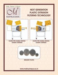 WATER RING PELLETIZER , CONTINUOUS SCREEN CHANGER MANUAL SCREEN CHANGER CANDLE TYPE SCREEN CHANGER