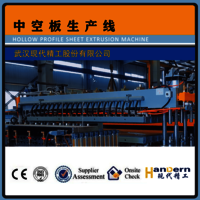 pp hollow profile sheet extrusion line single layers pp hollow profile sheet extrusion line