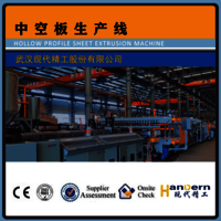 pp hollow profile sheet extrusion line single layers pp hollow profile sheet extrusion line