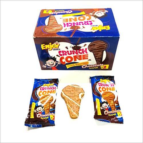 Chocolate Flavour Crunch Cone Pack Size: 40 Pieces