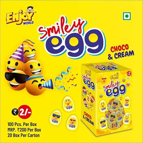 Smiley Egg Choco And Cream Pack Size: 100Pieces