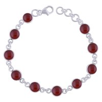Labradorite Natural Gemstone 925 Sterling Solid Silver Round Cabochon Handmade Bracelet