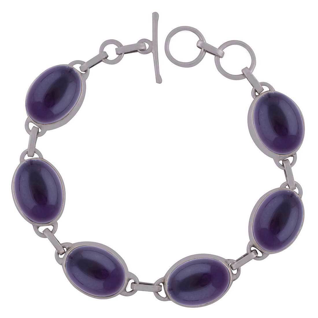 Lapis Natural Gemstone 925 Sterling Solid Silver Oval Cabochon Handmade Bracelet